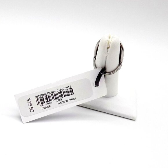 INC International Concepts Silver-Tone Southwestern Style Faux Blue Lapis Ring - Picture 4 of 4